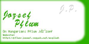 jozsef pflum business card